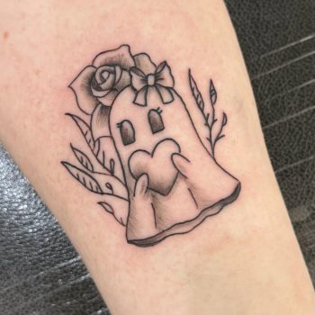 Ghost tattoo design.