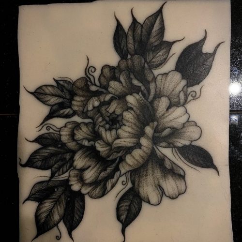 Rose Tattoo Design at Blackout Tattoo Academy
