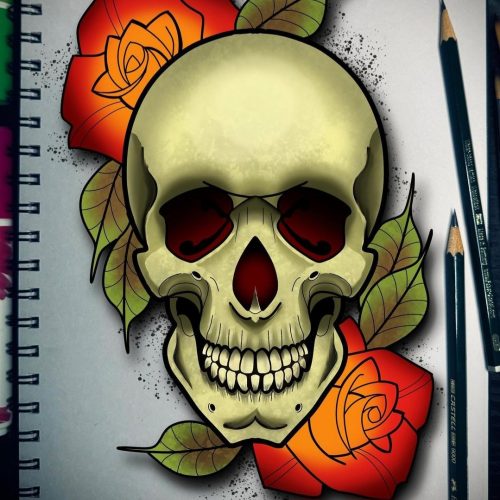Skull Tattoo Design
