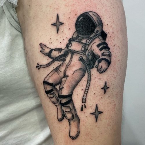 Astronaut Tattoo Design