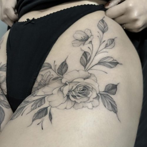 Fine Line Tattoo Design.