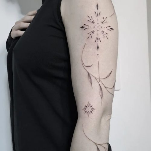 Fine Line Tattoo Design.