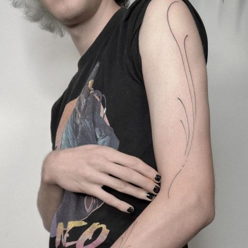 Fine Line Tattoo Design.