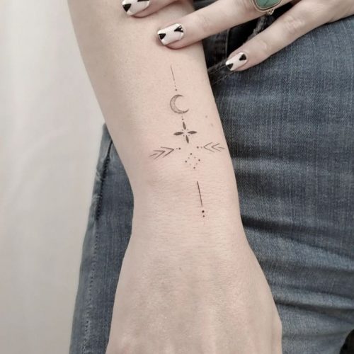 Fine Line Tattoo Design.