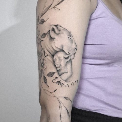 Fine Line Tattoo Design.
