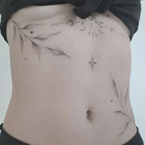 Fine Line Tattoo Design.