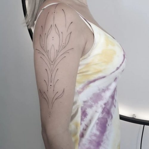 Fine Line Tattoo Design.
