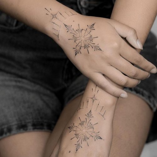 Fine Line Tattoo Design.