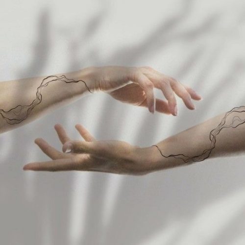 Fine Line Tattoo Design.