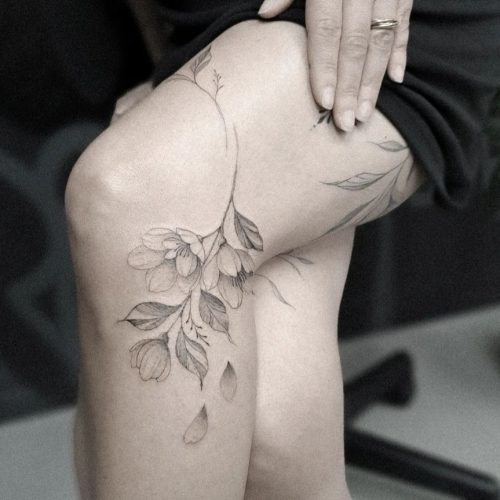 Fine Line Tattoo Design.