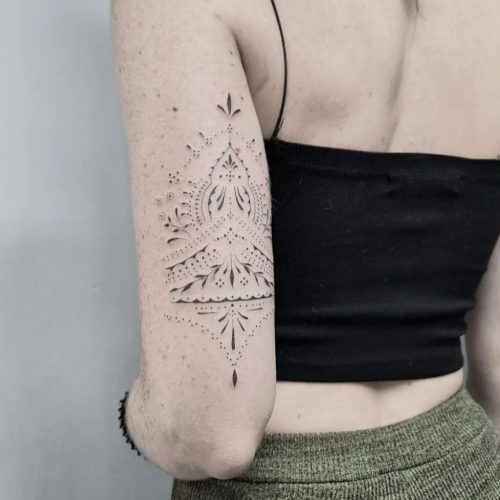 Fine Line Tattoo Design.