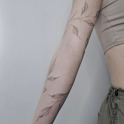 Fine Line Tattoo Design.