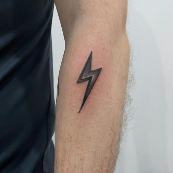 Lightning tattoo design.