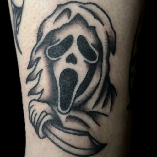 Ghost trad tattoo design
