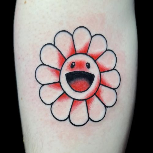 Trad flower tattoo design.